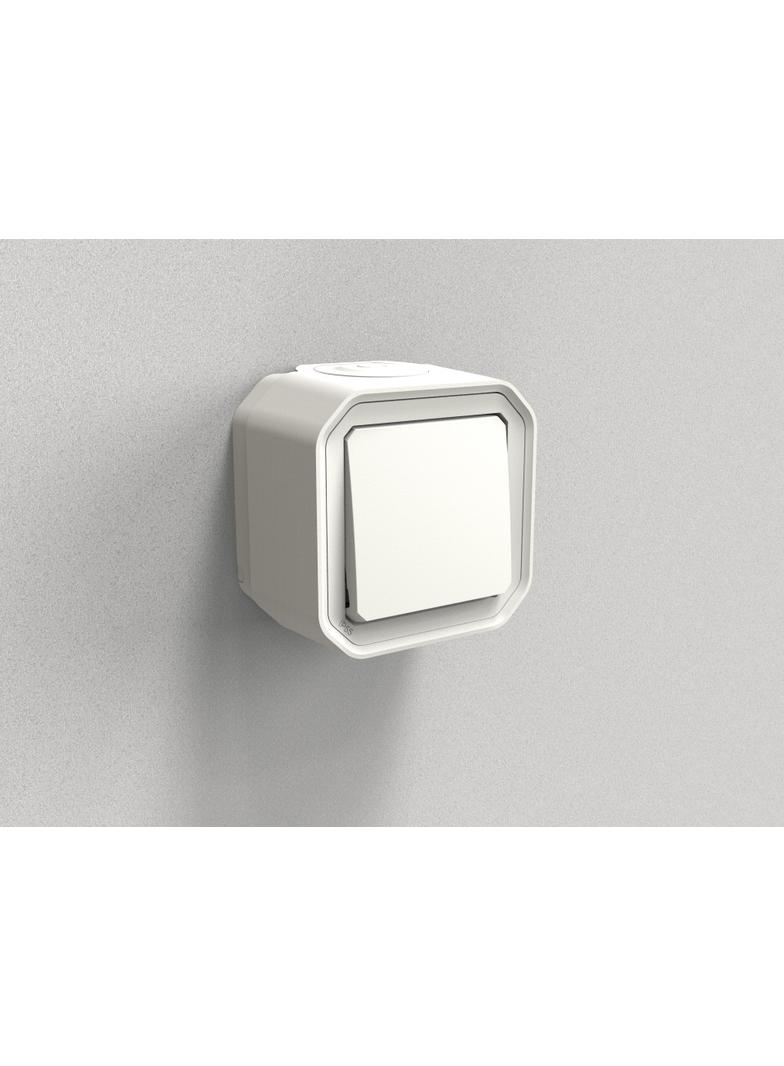 NOWE PLEXO - PRZYCISK JEDNOBIEGUNOWY KOMPLET NATYNKOWY 10 A - 250 V~ BIAŁY