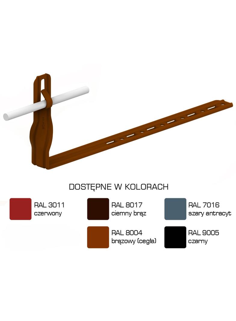 AN-22KL/LA/-N Uchwyt dach.regul.skr.Z-zag. L=28cm,H=10cm /LA/
