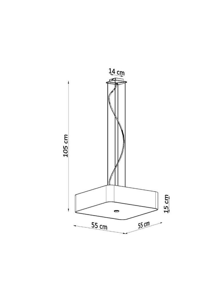 Sollux Żyrandol LOKKO 55 biały SL.0823