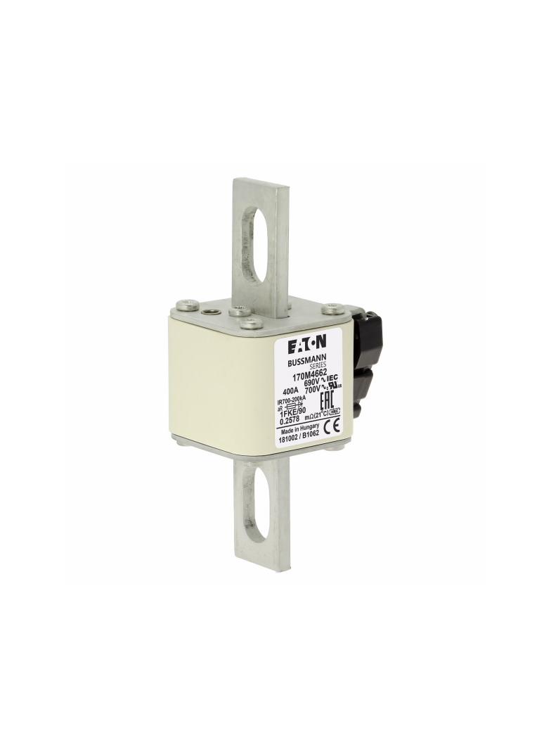 FUSE 400A 690V 1FKE/90 AR UC Wkładka szybka 400A AC 690V rozmiar 1 53x69x136 mm aR IEC UL, 170M4662