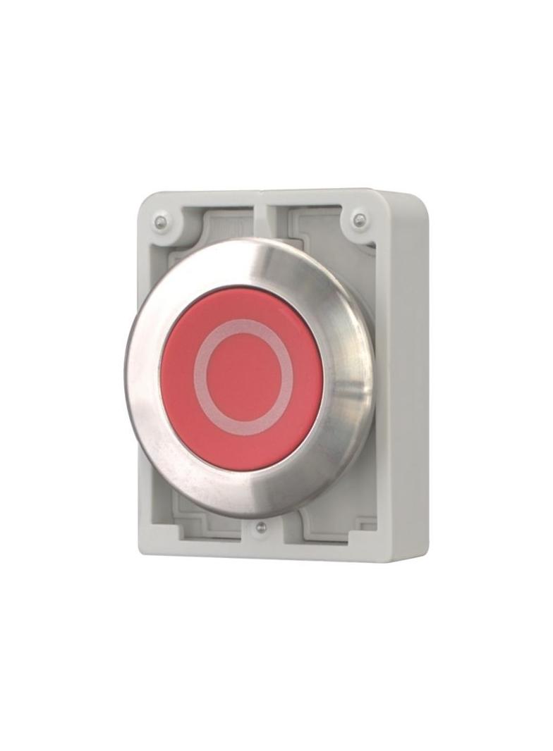 M30I-FDR-R-X0 Przycisk 30mm płaski bez samopowrotu czerwony O stal nierdzewna 188102 EATON