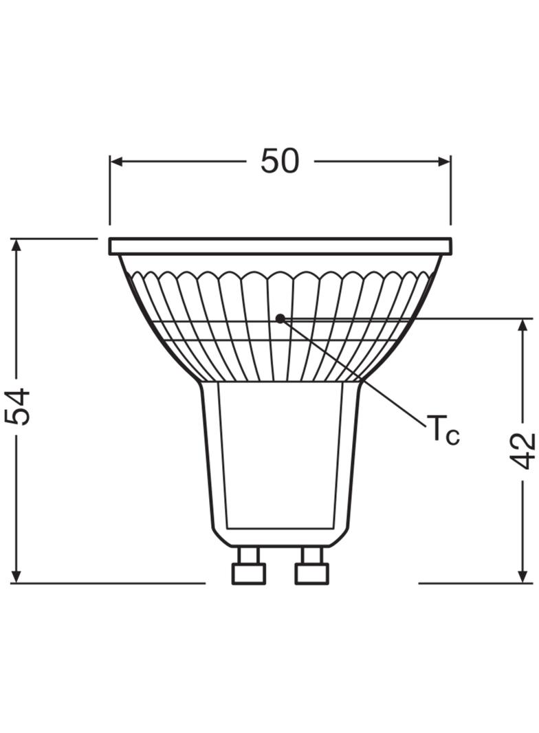 Żarówka LED 4,3W/830 GU10 VALUE PAR16 50 36st 4058075096622 LEDVANCE