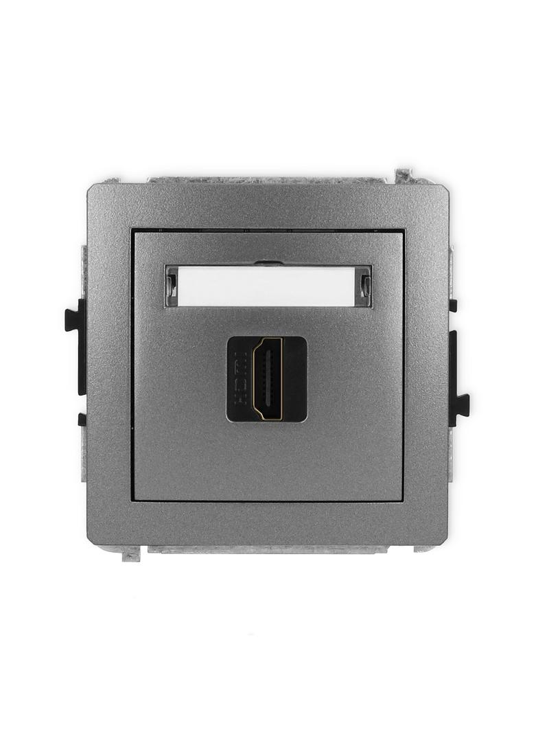 DECO Gniazdo pojedyncze HDMI 2.0, 4K grafitowy 11DHDMI-3 KARLIK