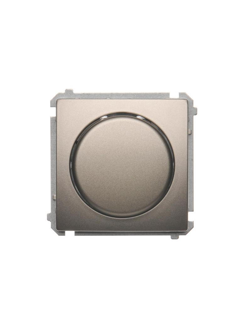 Simon Basic Ściemniacz naciskowo-obrotowy jednobiegunowy do LED ściemnialnych 230V satynowy