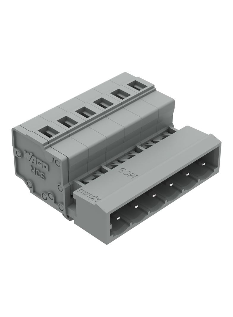 MCS-MIDI Classic wtyk 6-bieg. szary raster 5 mm /50szt./ WAGO