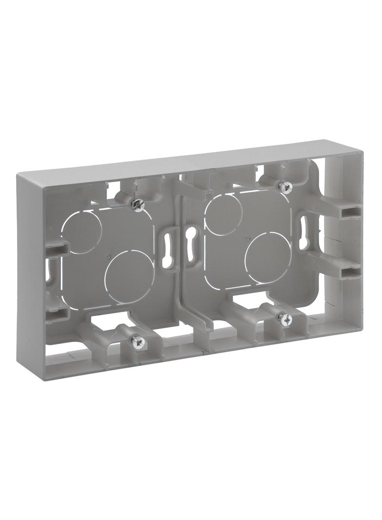 Niloe Step - puszka natynkowa podwójna- kolor aluminium, Legrand