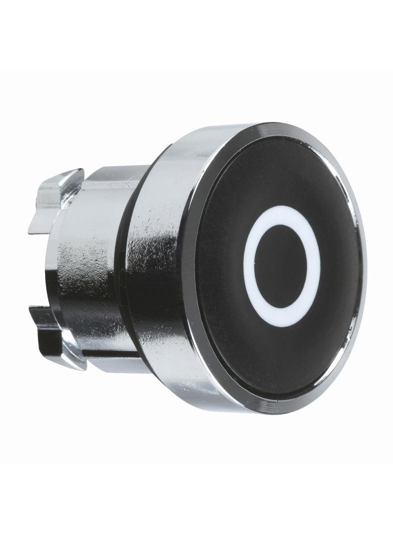 Harmony XB4 Główka przycisku płaskiego metalowego, czarna z oznaczeniem ZB4BA232