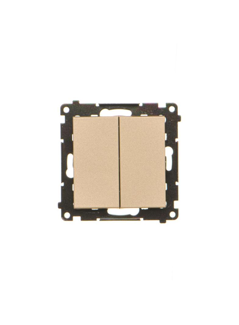 Simon 55 Przycisk zwierny poczwórny 10 AXm szybkozłączka Szampański mat