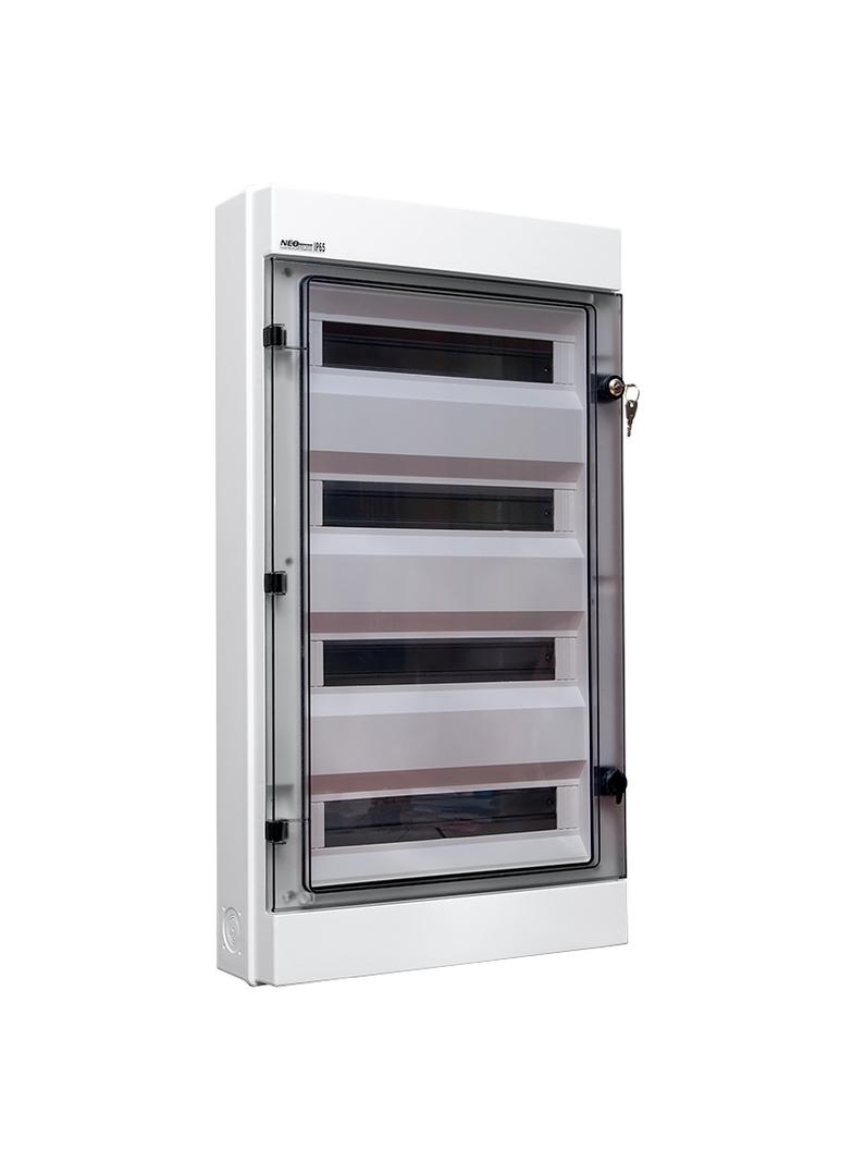 Rozdzielnica hermetyczna natynkowa 4x18 IP65 500VAC/1000VDC RH-72/4Z z zamkiem 36.174 OPATÓWEK