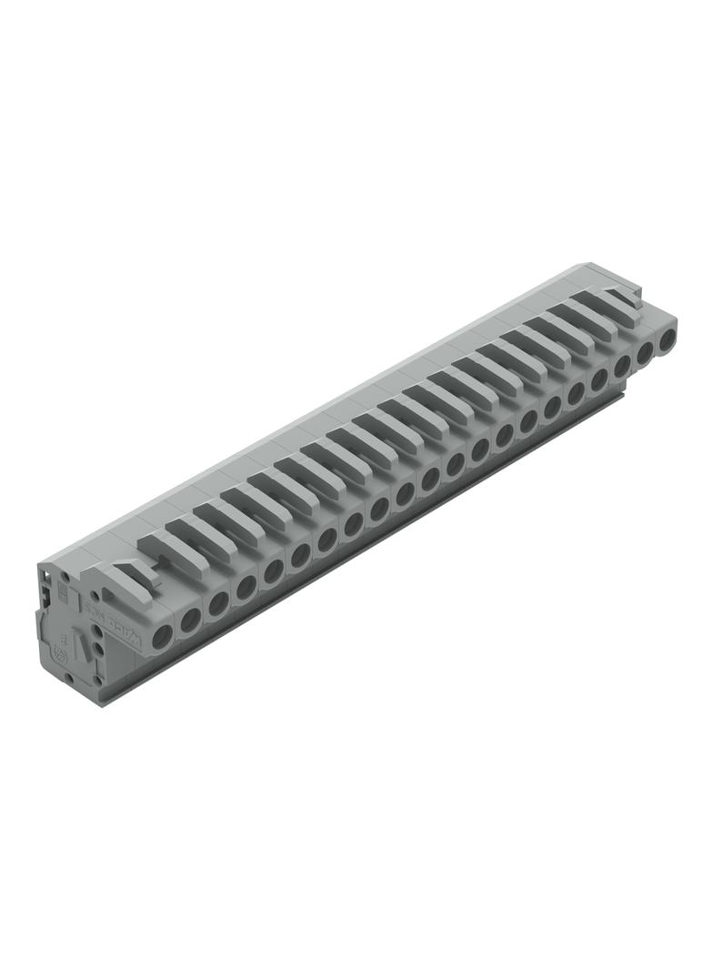 MCS-MIDI Classic gniazdo kątowe 21-bieg. szare raster 5 mm /10szt./ WAGO