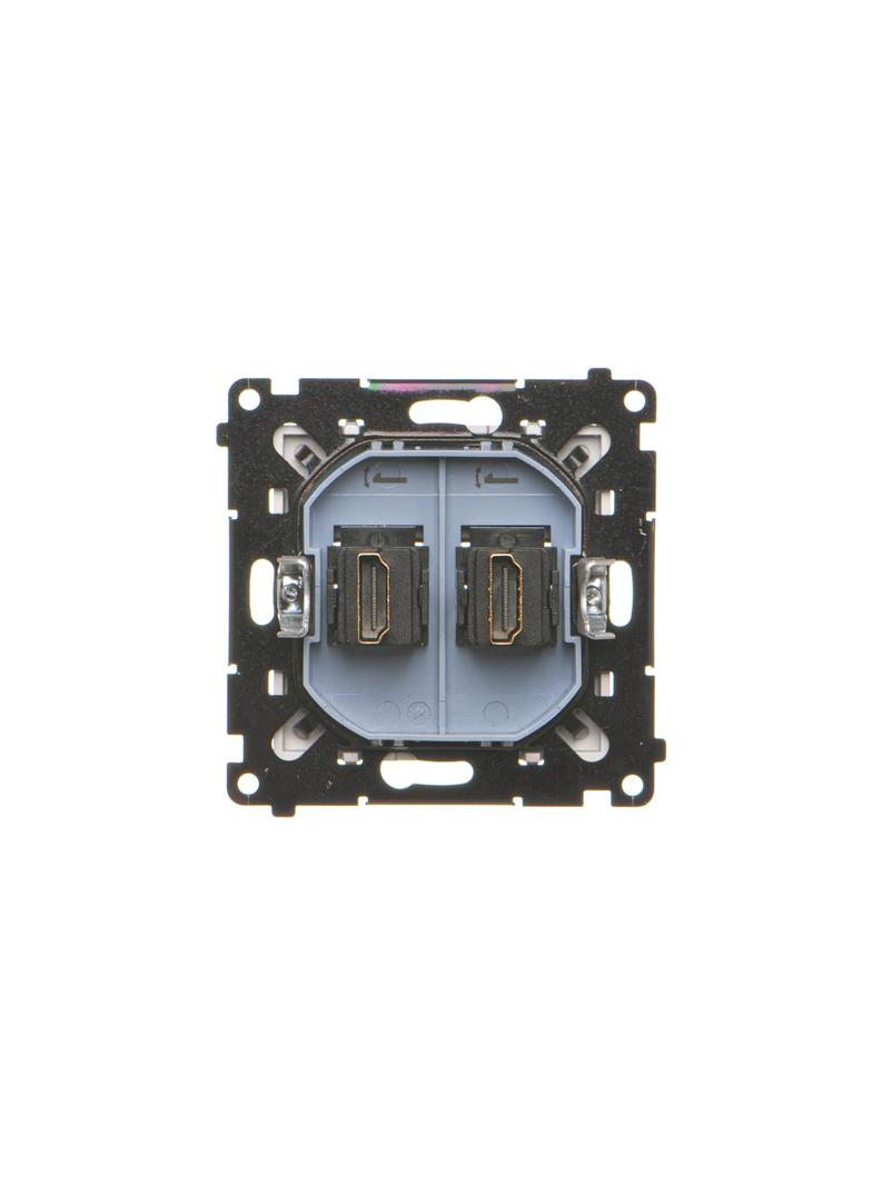 Simon 55 Gniazdo HDMI podwójne Aluminium mat TGHDMI2.01/143 KONTAKT