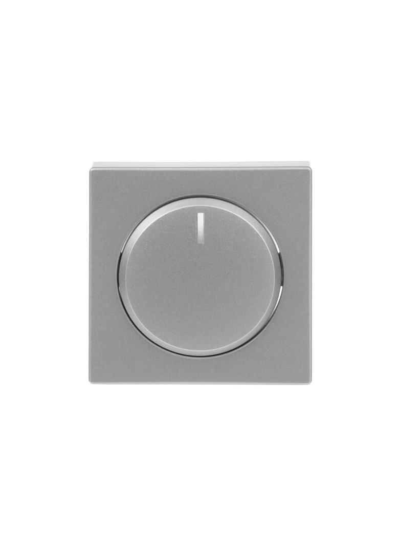 FUTURE Pokrywa z pokrętłem i lampką neonową Podwyższona konstrukcja Do ściemniaczy Busch-Dimmer alum