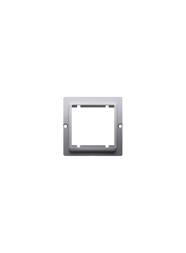 Simon Basic Adapter (przejściówka) na osprzęt standardu 45 × 45 mm. Montaż do puszki na wkręty stal inox BMA45/21 KONTAKT