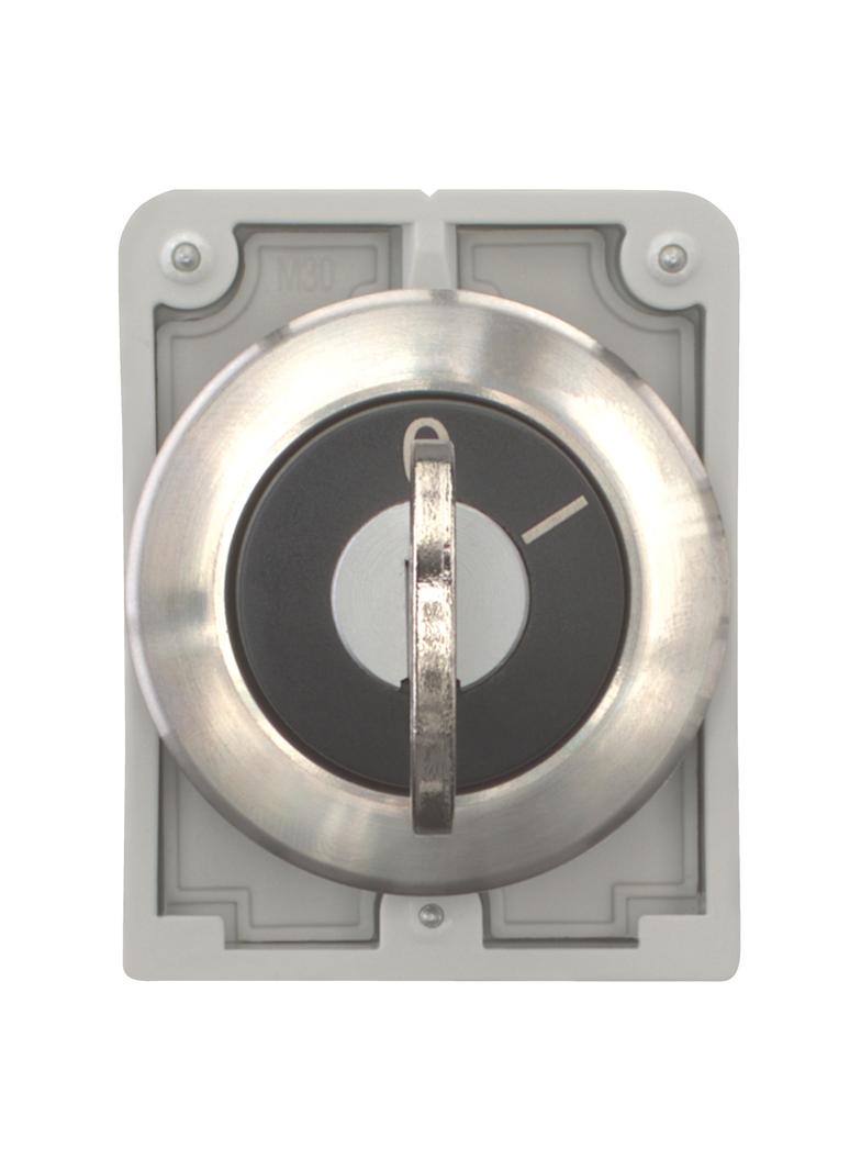 M30I-FWS-MS3 Przełącznik kluczykowy 30mm 2-pozycyjny z samopowrotem MS3 stal nierdzewna 188175 EATON