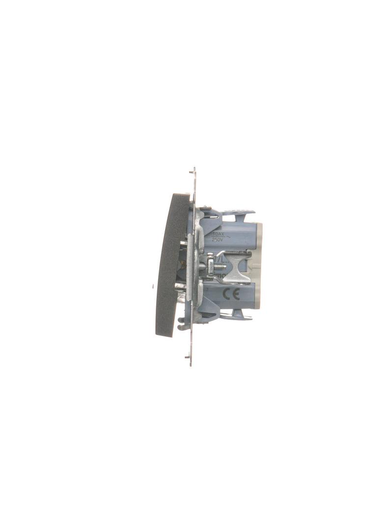 Simon 54 Łącznik krzyżowy z podświetleniem LED bez piktogramu 10A 250V szybkozłączka antracyt DW7L.01/X/48 KONTAKT