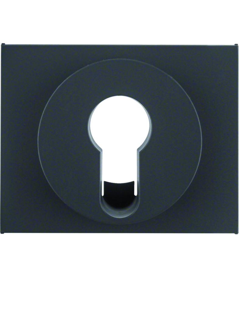 BERKER K.1 Płytka czołowa do łącznika na klucz antracyt mat lakierowana 15057006 HAGER