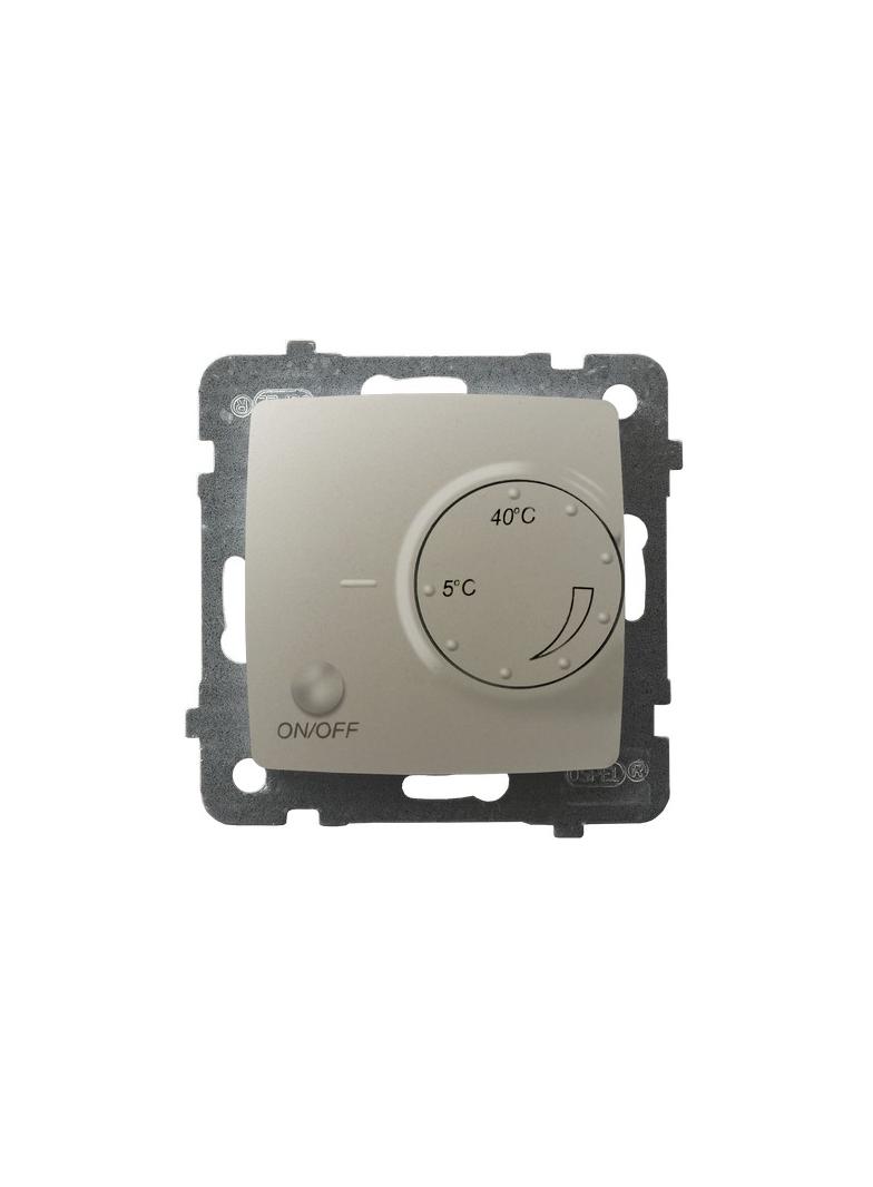 KARO Regulator temperatury z czujnikiem podpodłogowym - kolor ecru perłowy
