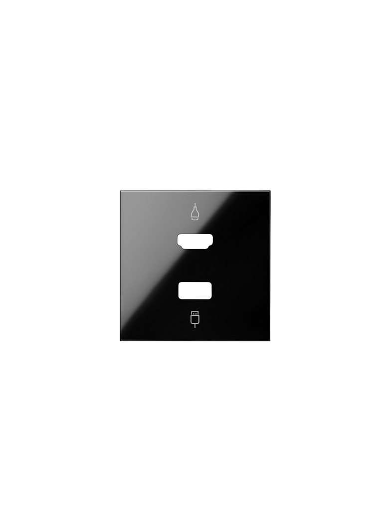 Simon 100 Pokrywa do gniazda HDMI+ USB czarny 10001095-138 KONTAKT