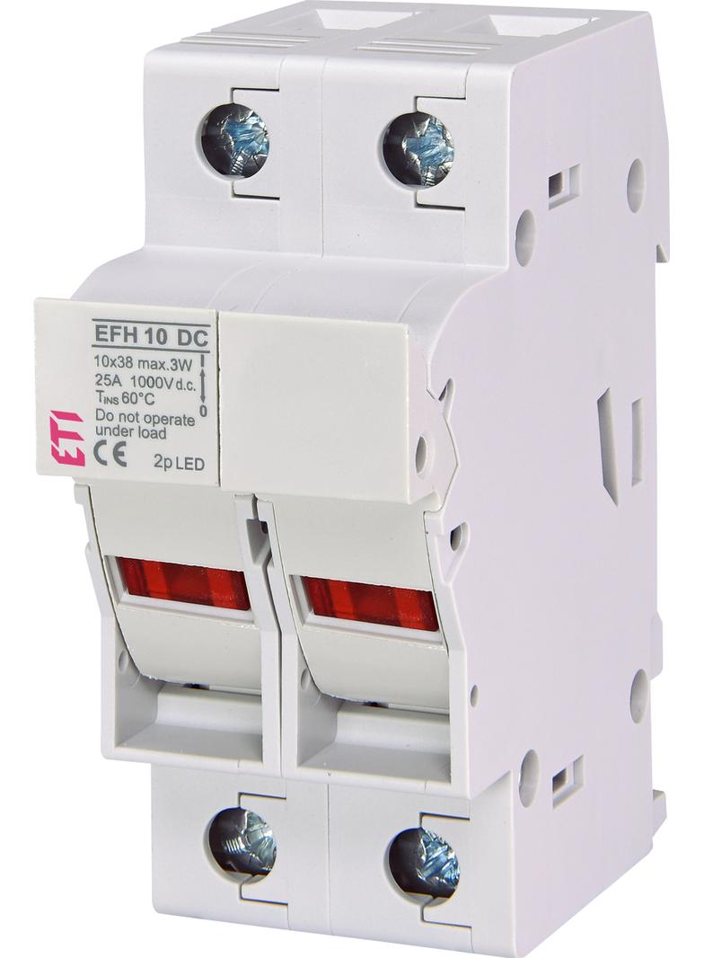 Podstawa bezpiecznikowa DC EFH 10 DC 2P LED 002540213 ETI