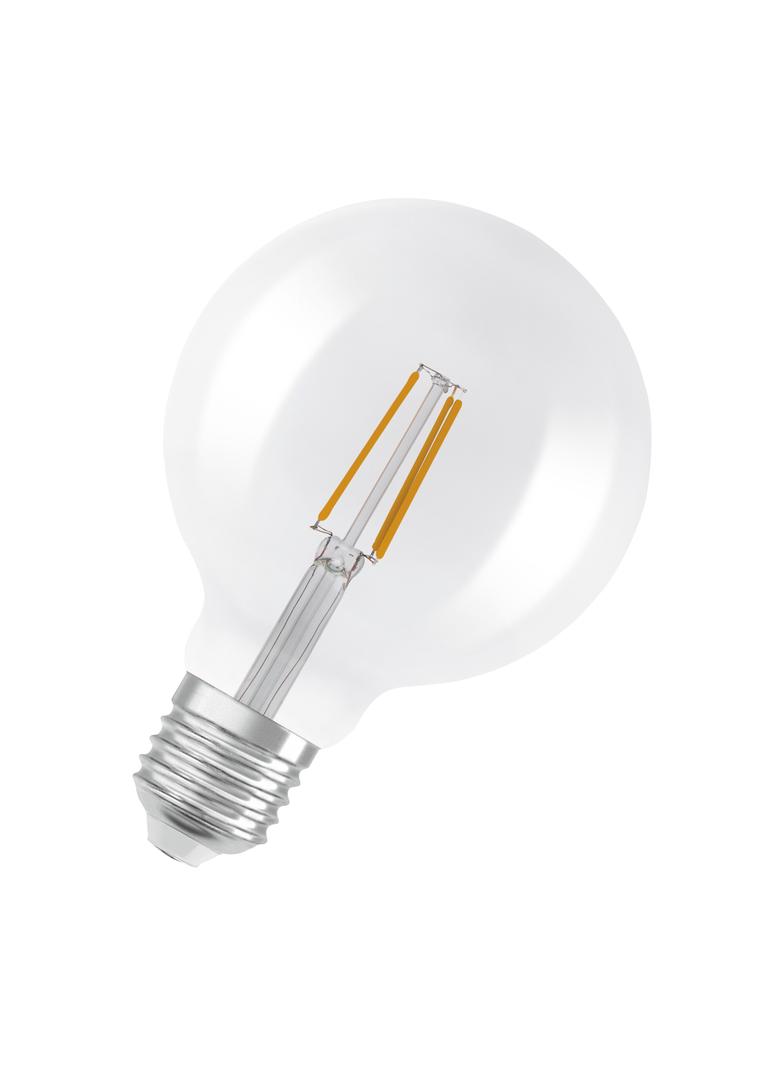 LED STAR+ CL GLOBE125 FIL 60 GLOWdim 6,5W 827 E27 LEDVANCE