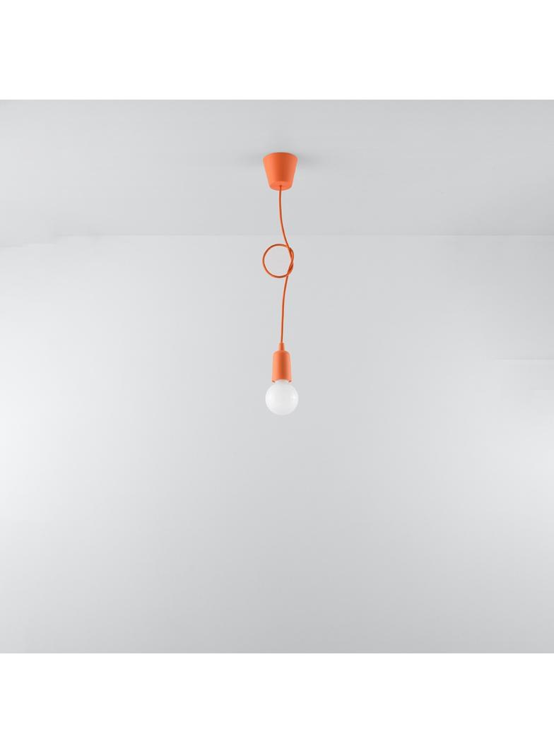 Sollux Lampa wisząca DIEGO 1 pomarańczowy SL.0584