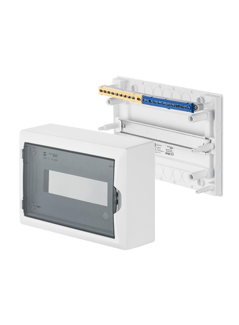 ECONOMIC BOX RN 1/12 drzwi transparentne (N+PE) IP 40