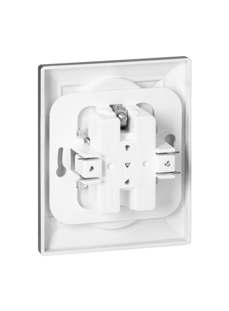 Gniazdo podwójne podtynkowe 2x2P+Z Pearl, 16A, 250V, PT-6 P, antracyt