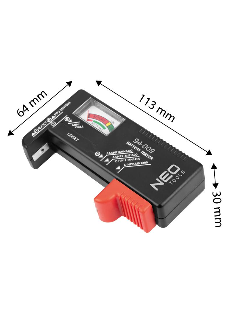 Tester baterii i akumulatorków