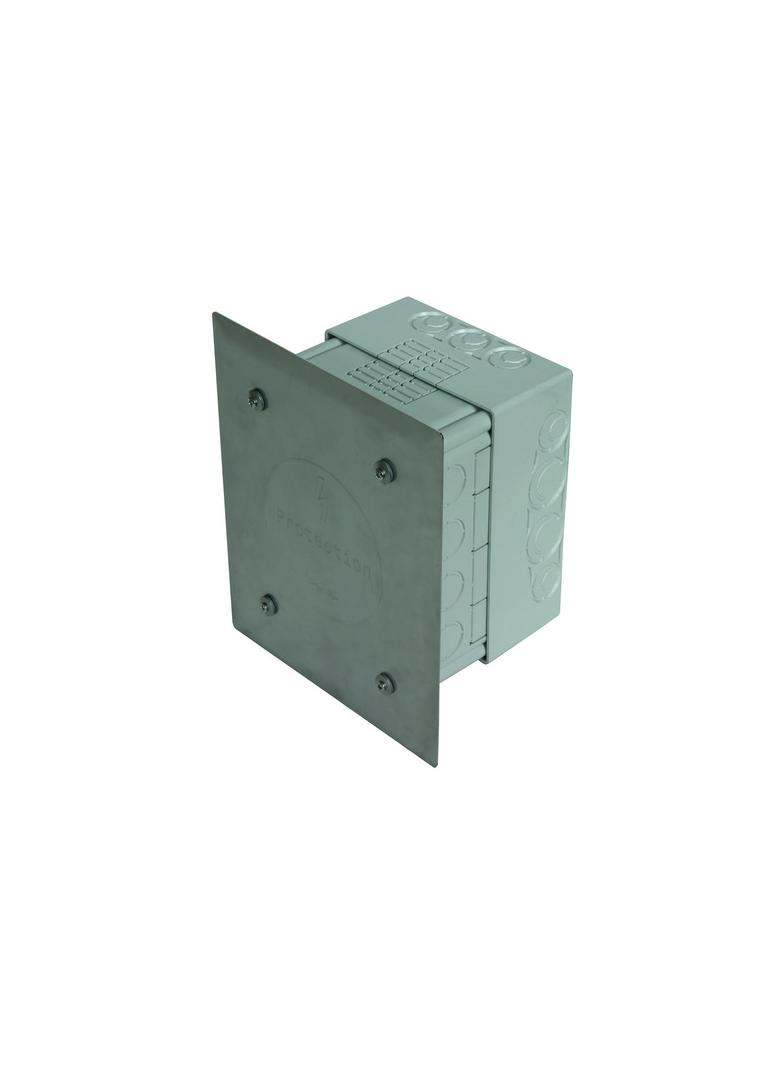 Skrzynka probiercza ETIC systems, 185x145x90 mm z tworzywa, szara, do ścian z izolacją 90-140 mm