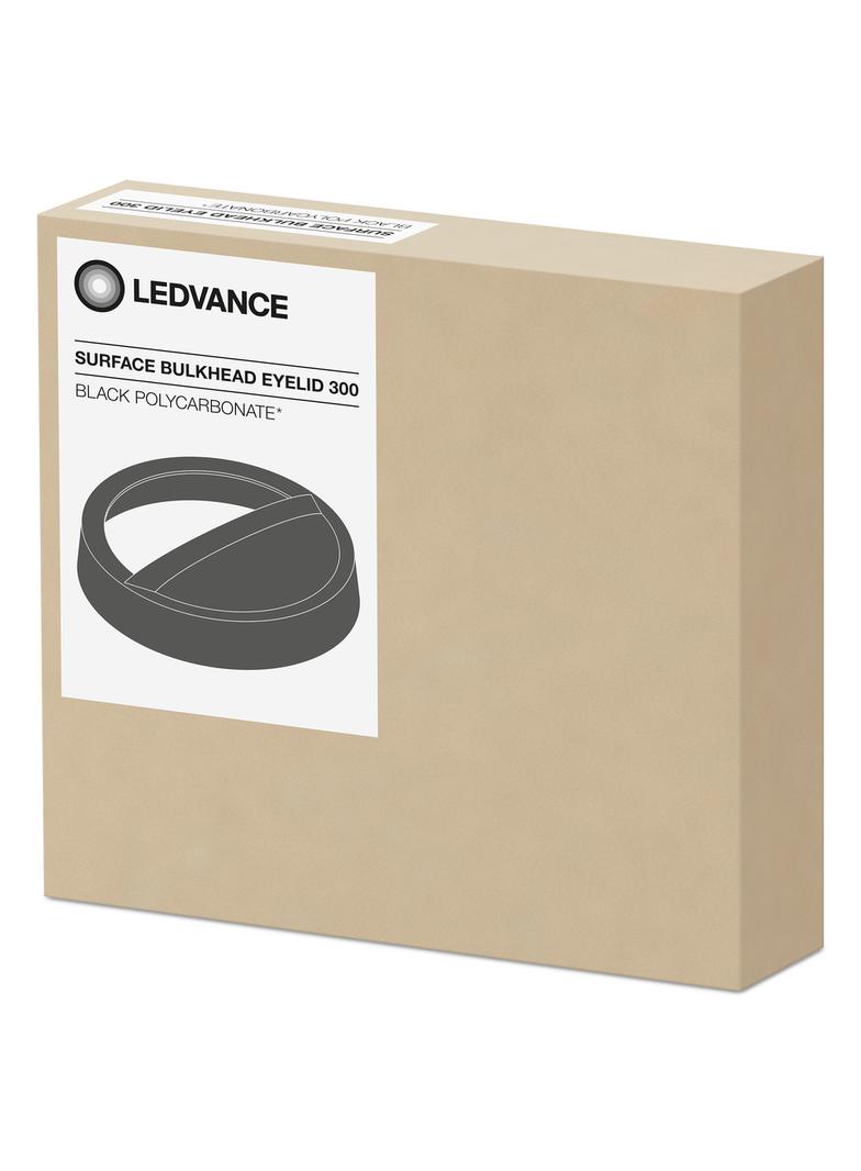 Osłona do opraw ściennych w kształcie półkola SURFACE BULKHEAD EYELID 300 BK