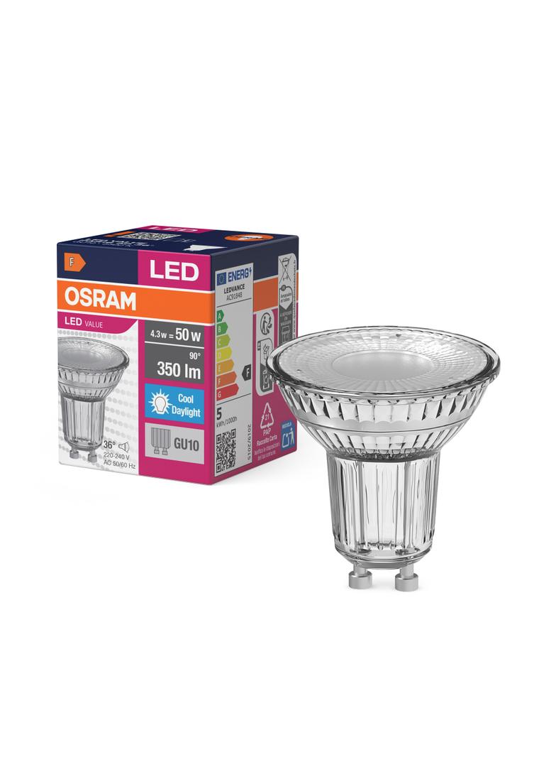 Żarówka LED VALUE PAR16 50 36st 4,3W/865 GU10 4058075817715 LEDVANCE