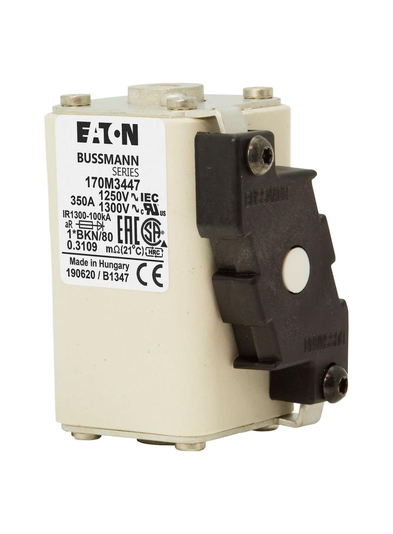 FUSE 350A 1250V 1*BKN/80 AR CU Wkładka szybka 350A AC 1250V rozmiar 1 45x59x81 mm aR 170M3447 EATON