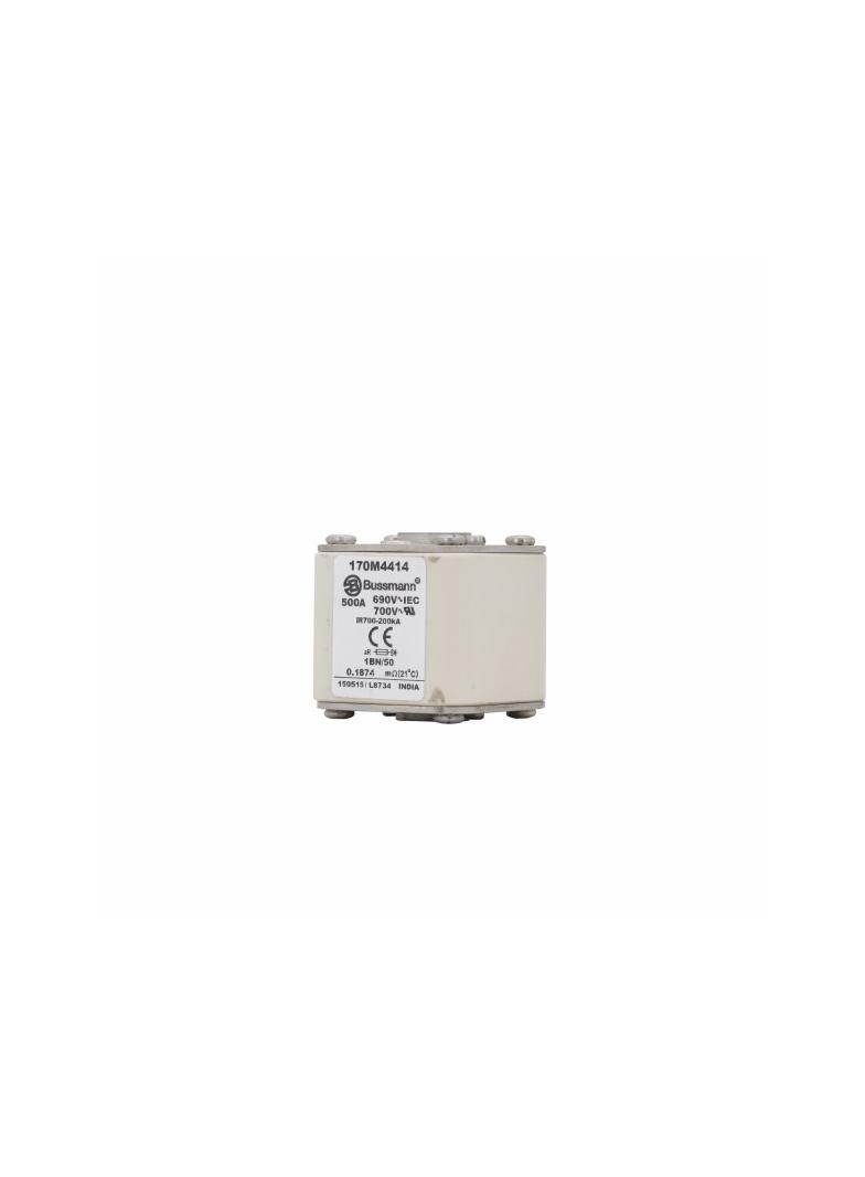 FUSE 500A 690V 1BN/50 AR UC Wkładka szybka 500A AC 690V rozmiar 1 53x69x51 mm aR IEC UL w 170M4414 E