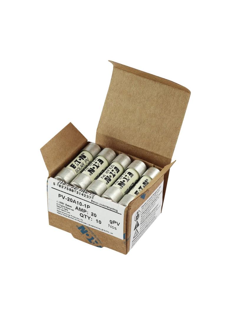 PV-20A10-1P Wkładka PV cylindryczna 20A 1000V DC PCB-1 10x38MM PV-20A10-1P EATON