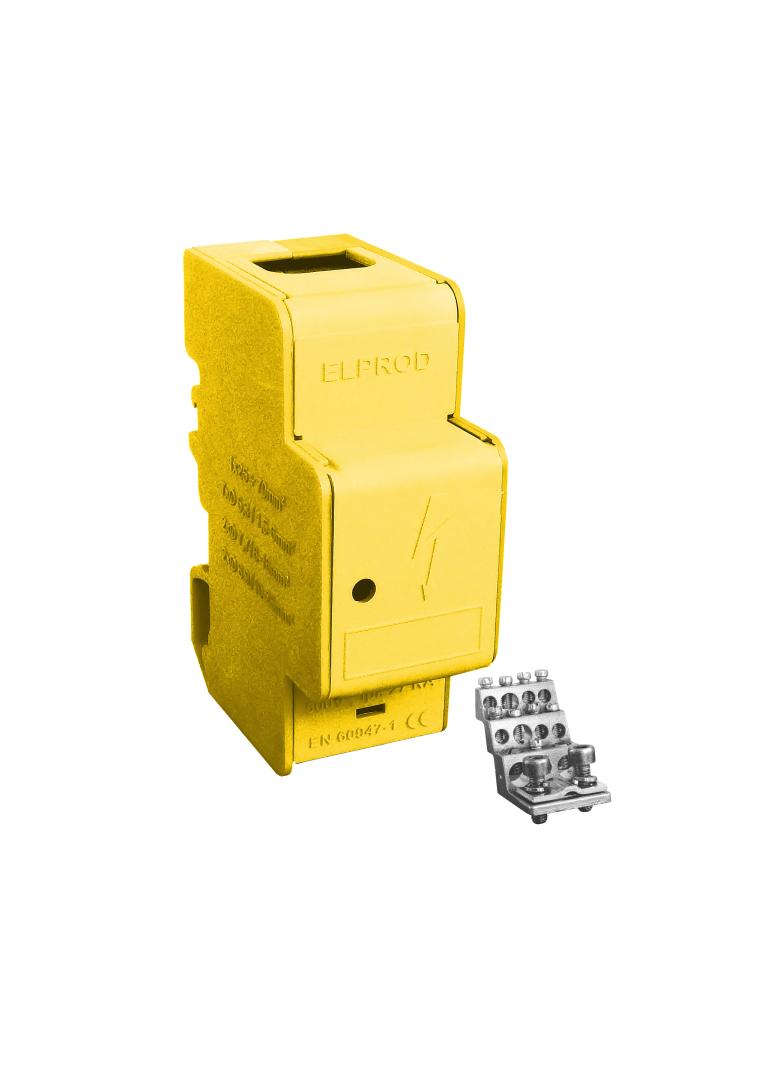 ELP-LBR160An ,  Modułowy blok rozdzielczy jednobiegunowy, niebieski