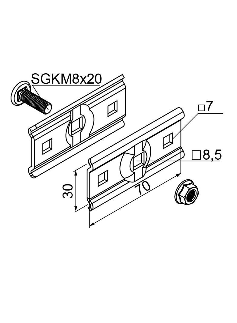 USSPW/USSPWO Uchwyt śrubowy