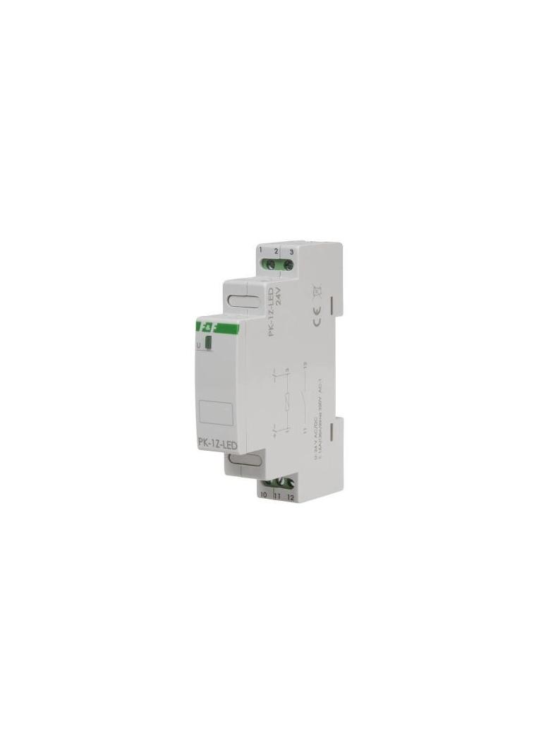 Przekaźnik elektromagnetyczny styk 1 x Z 16 A Inrush 120A/20ms PK-1Z-LED-24V F&F