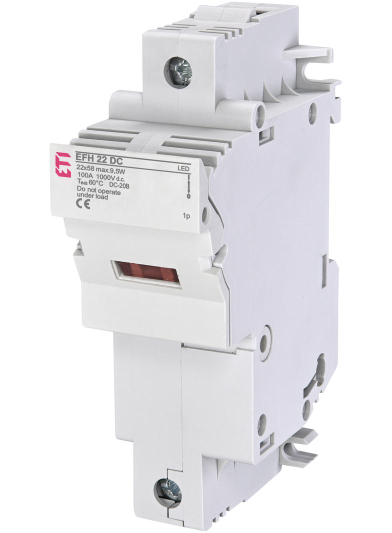 Podstawa bezpiecznikowa DC EFH 22 DC LED 1P 002570211 ETI