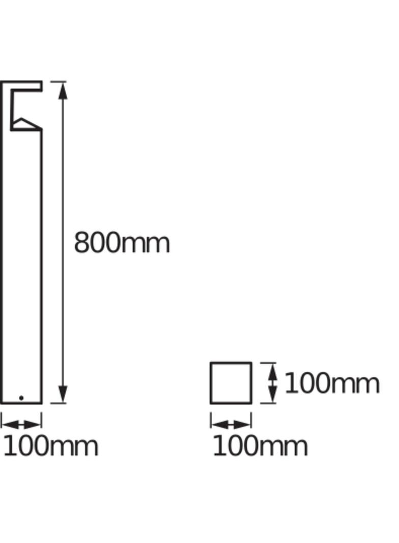ENDURA STYLE PYRAMID 80CM 9W ST LEDV Oprawa zewnętrzna