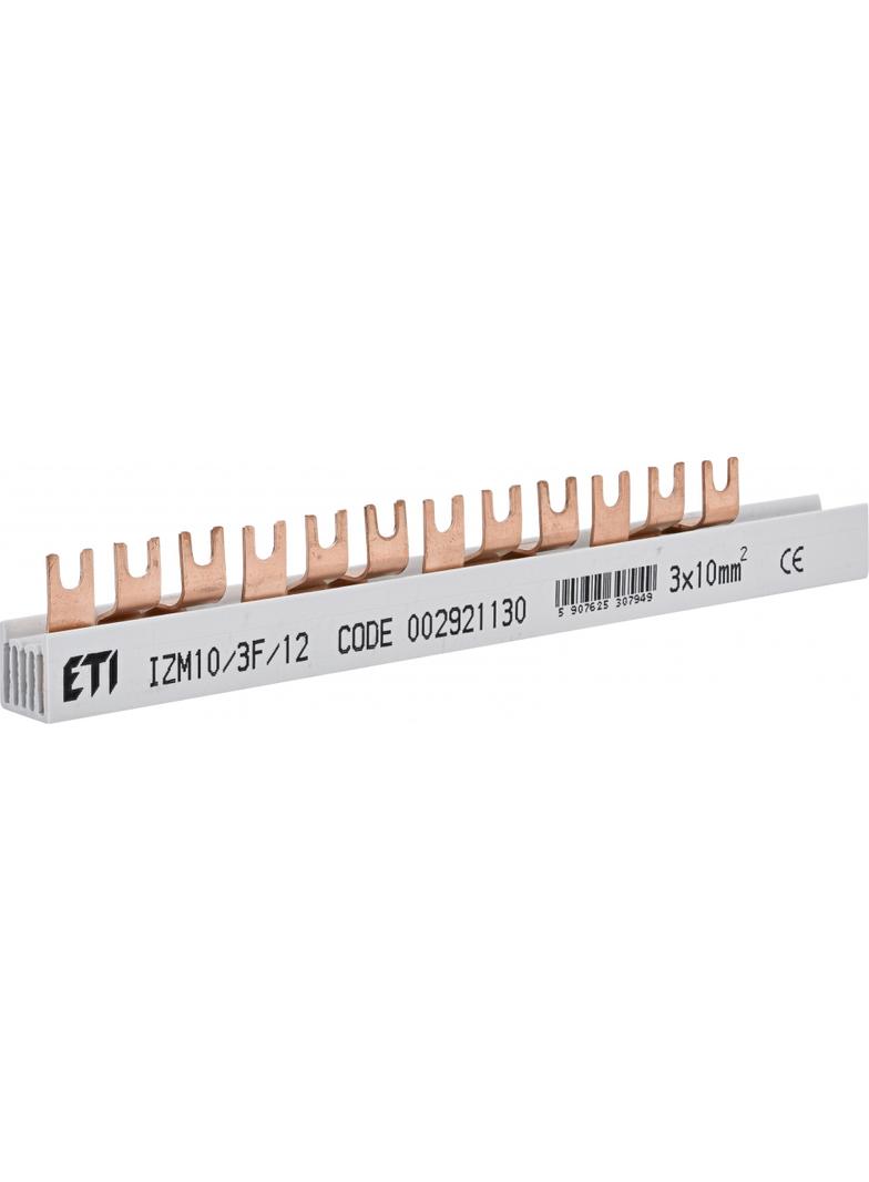 Szyna łączeniowa widełkowa 3P 63A 10mm2 (12mod.) IZM10/3F/12 002921130 ETI