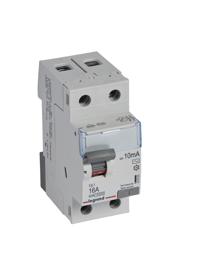 WYŁĄCZNIK RÓŻNICOWOPRĄDOWY P 302 2P 16A 10MA TYP AC SERII TX3, Legrand