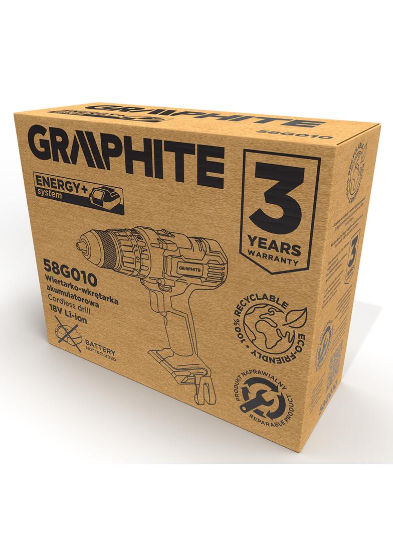 WIERTARKO-WKRĘTARKA AKUMULATOROWA Z UDAREM ENERGY+ 18V, LI-ION, UCHWYT 13 MM, BEZ AKUMULATORA