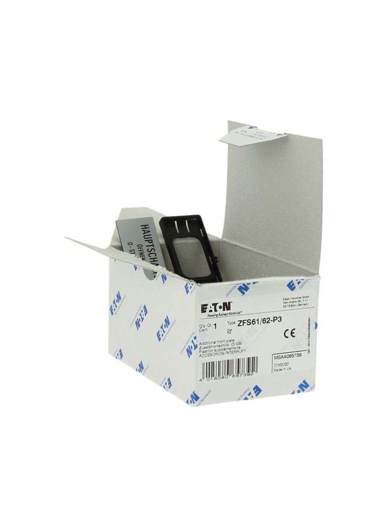 ZFS61/62-P3 Tabliczka czołowa dodatkowa DE/GB 065739 EATON