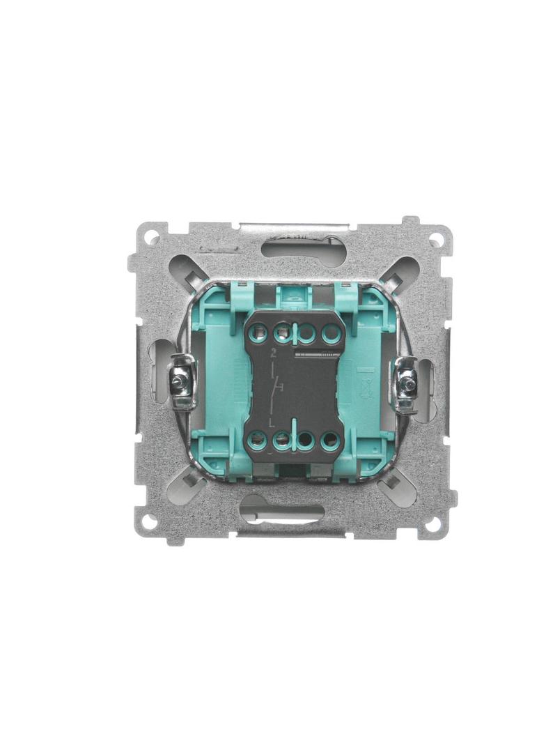 Simon Basic Przycisk światło 16A z. śrub. satynowy