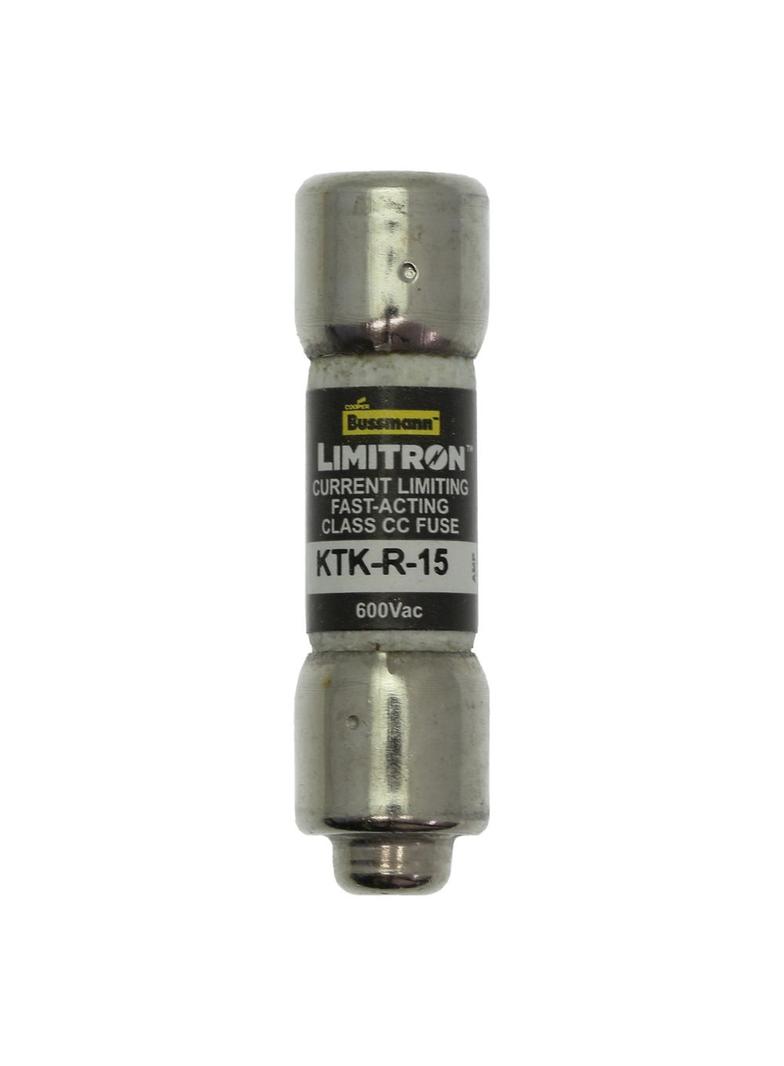 CLASS CC FAST ACTING FUSE CLASS CC 15A 600VAC Limitron Klasa CC KTK-R-15 EATON
