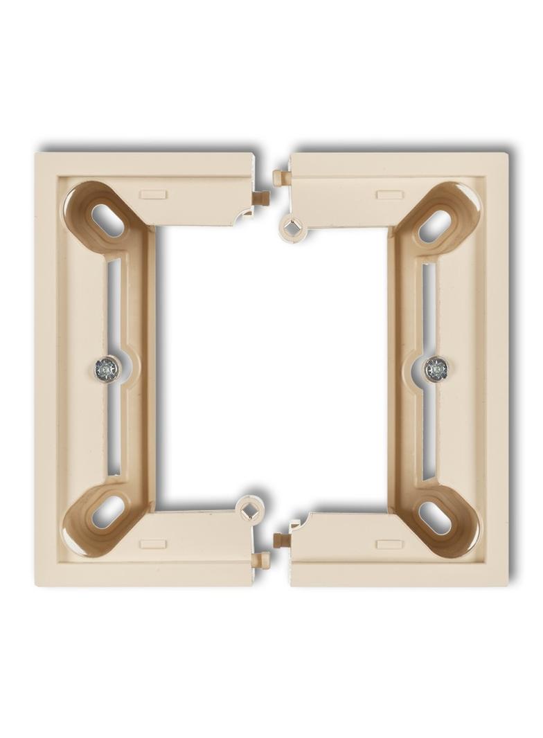 DECO Puszka natynkowa pojedyncza, składana DECO beżowa