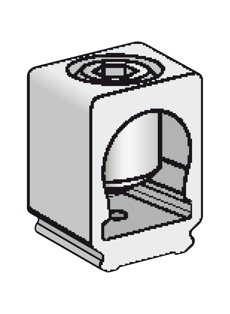 Oznaczniki 3 końcówki kablowe - 15 to 150 A - set of 3 AL150HDS Schneider