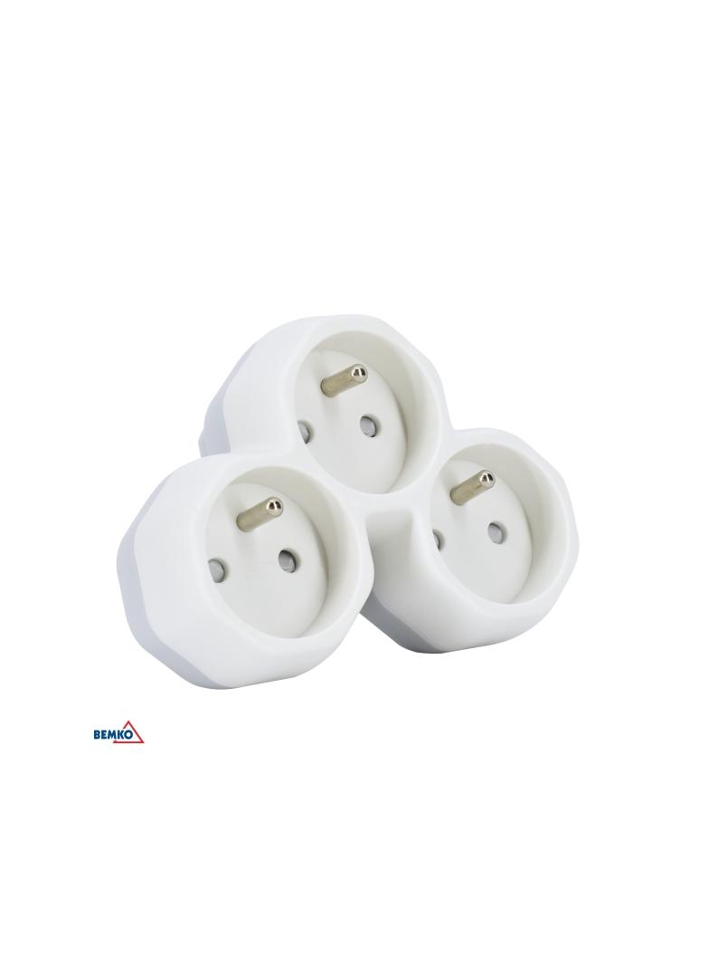 ROZGAŁĘŹNIK + 0  3xGN 16A TRÓJKĄTNY