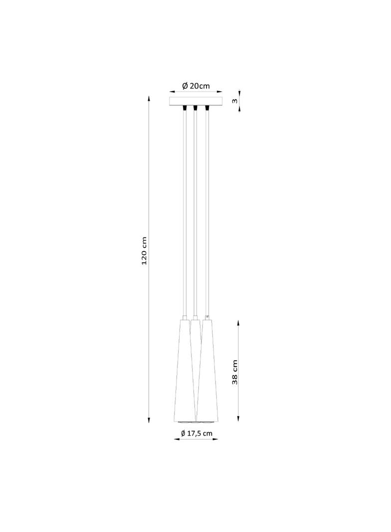 Sollux Lampa wisząca SULA 3P naturalne drewno SL.1101