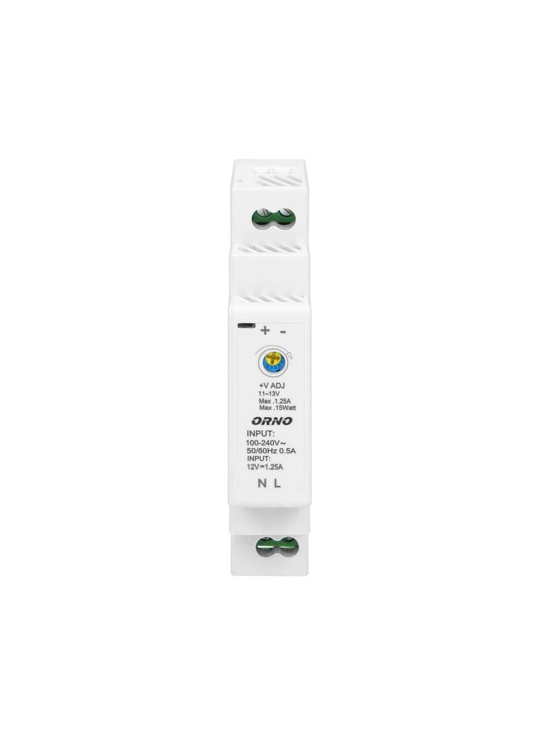 Zasilacz na szynę DIN 12VDC 1,25A 15W szerokość 1 moduł OR-PSU-1642 ORNO